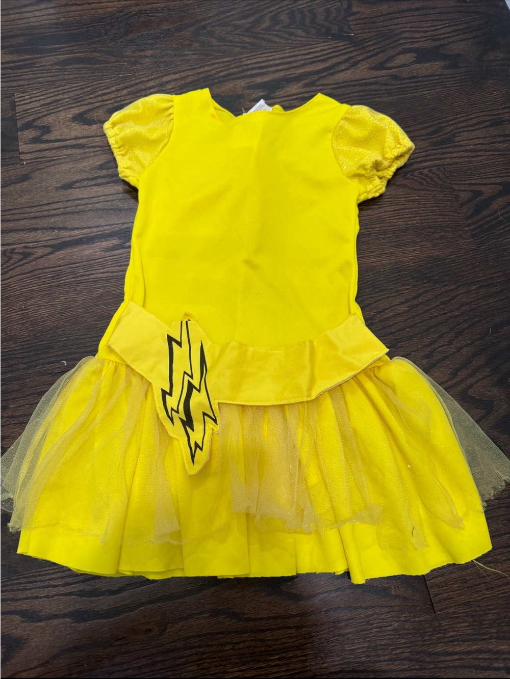 Yellow Lightning Kids Costume Dress